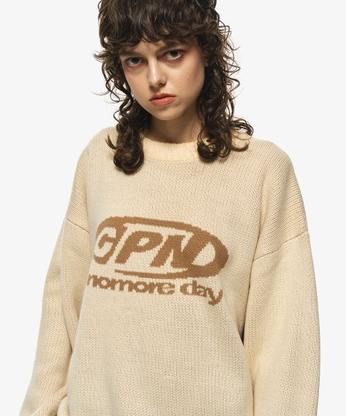 LOGO SWEATER - 2 COLORS CREAM