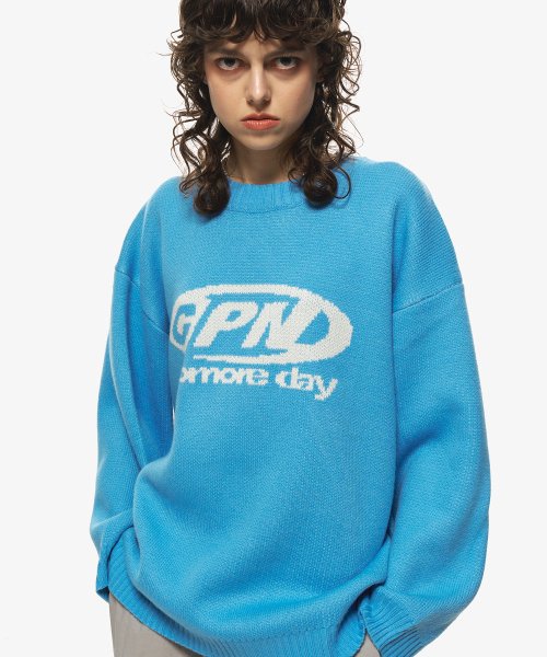LOGO SWEATER - 2 COLORS BLUE