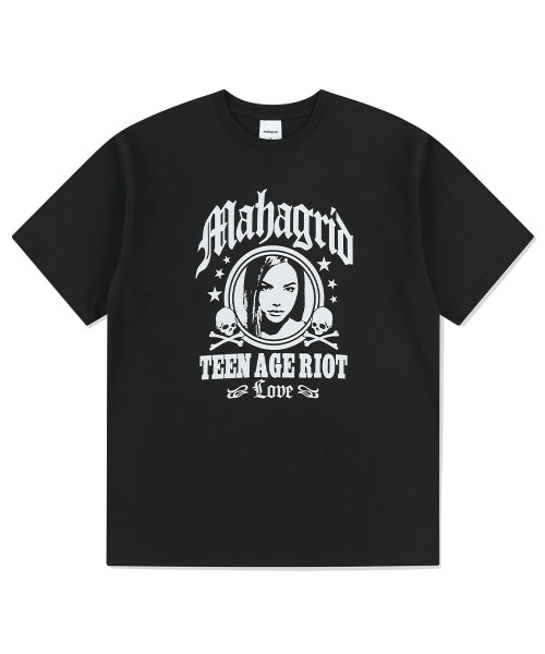 TWO SKULL ROCK TEE BL - 2 COLORS