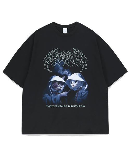 SMOKING CAT TEE - 2 COLORS