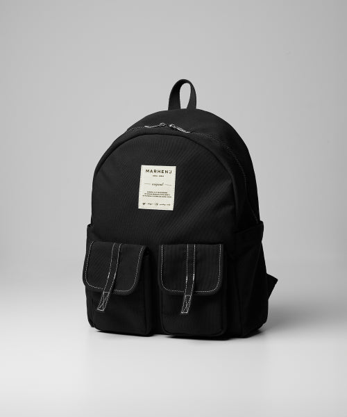 MARK LARGE CANVAS BACKPACK - 2 COLORS BLACK