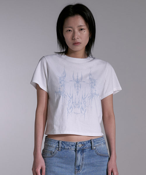 TATTOO CROP TEE - 2 COLORS