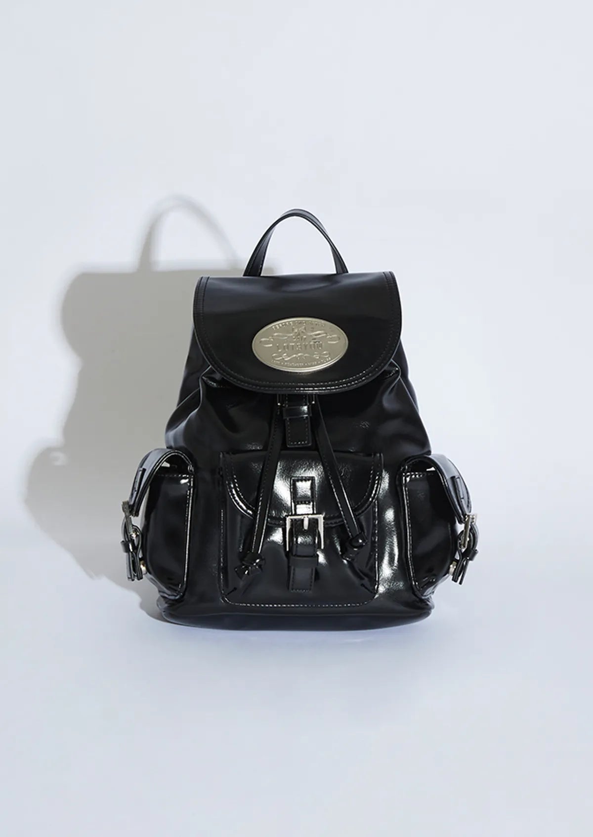 Nostalgia chubby Backpack Leather Black