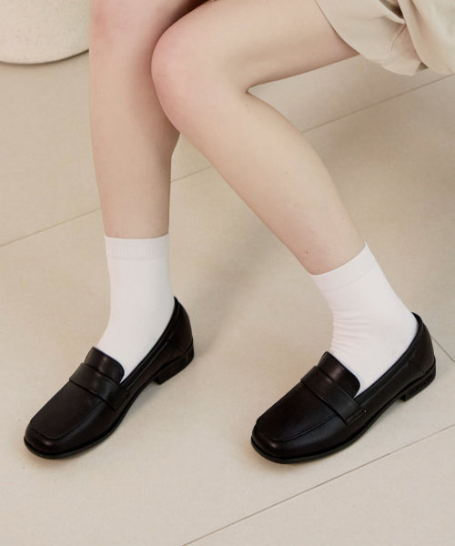 SQUARE TOE BLACK