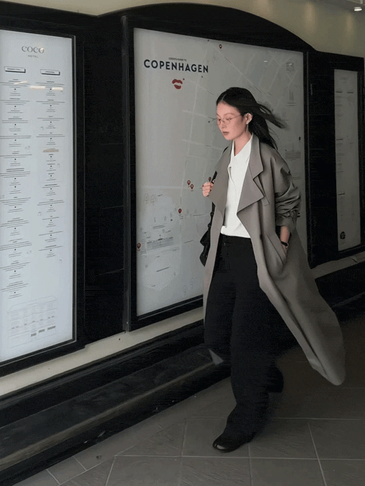 MOOD-UP BELTED CLASSIC TRENCH COAT - 2 COLORS