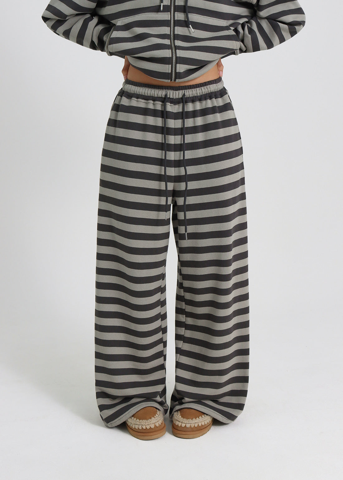 BOLD STRIPE BANDED PANTS - 2 COLORS 5
