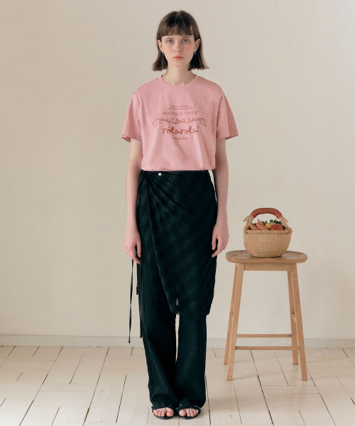 LAYERED WRAP SKIRT - 3 COLORS BLACK