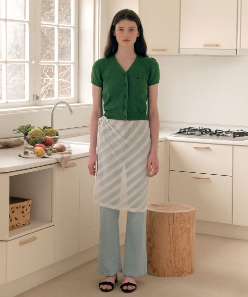 LAYERED WRAP SKIRT - 3 COLORS WHITE