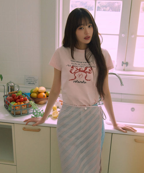 LAYERED WRAP SKIRT - 3 COLORS PINK