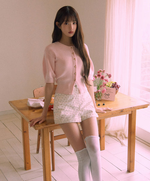 FLOWER HALF PANTS - 2 COLORS IVORY