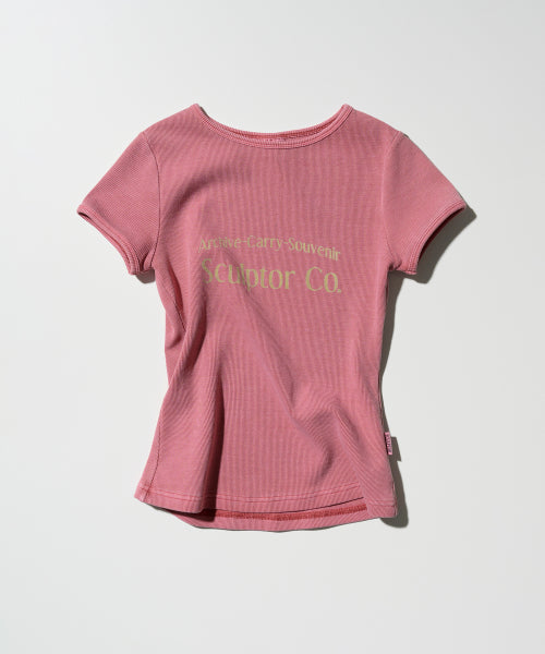 ARCHIVE PIGMENT BABY TEE - 4 COLORS PINK