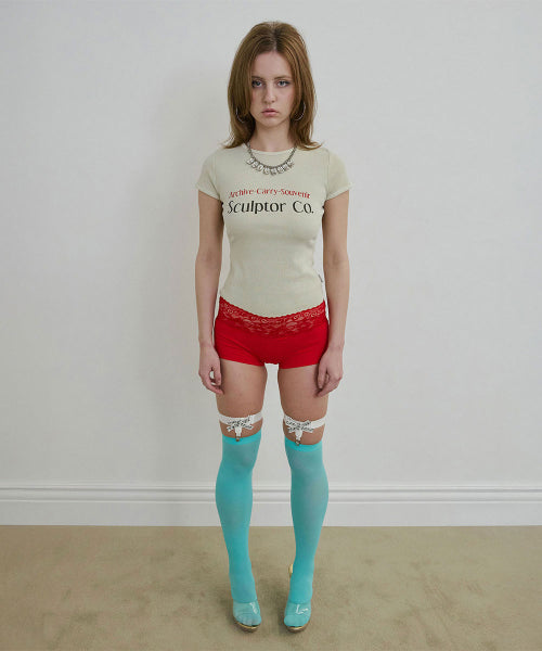 ARCHIVE PIGMENT BABY TEE - 4 COLORS IVORY