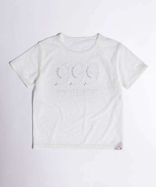 SHEER RINGER CROP TOP WHITE