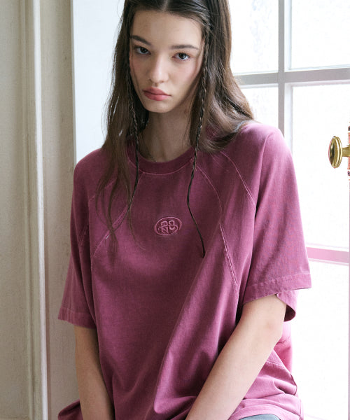 CP PIGMENT PANEL SHORT SLEEVE TEE - 2 COLORS PINK