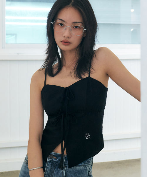 RIBBON SLEEVELESS TOP - 2 COLORS