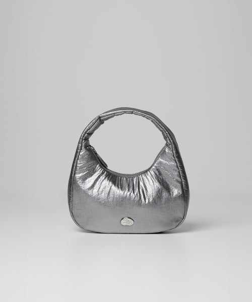 PEBBLE POINT MINI TOTE BAG - 3 COLORS SILVER