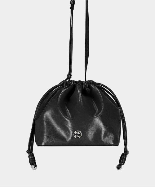 CHERRY STRAP BUCKET CROSSBODY BAG - 4 COLORS WHITE