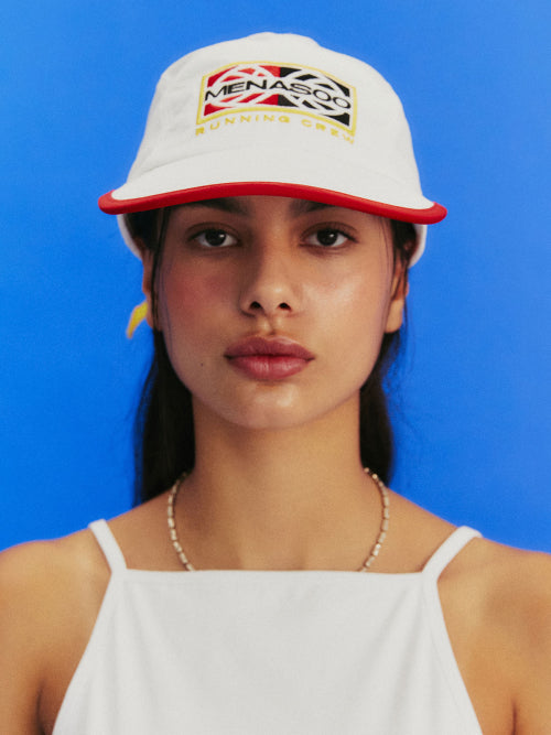 MENASOO TRACK CAMPCAP - 2 COLORS WHITE