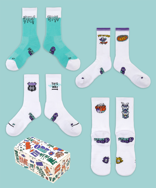 STREET SOCKS - FOOT ON ODD AS SHOWN