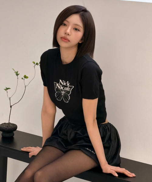 MINI BUTTERFLY SIGNATURE HALF KNIT #徐睿知同款! - 3 COLORS SILVER