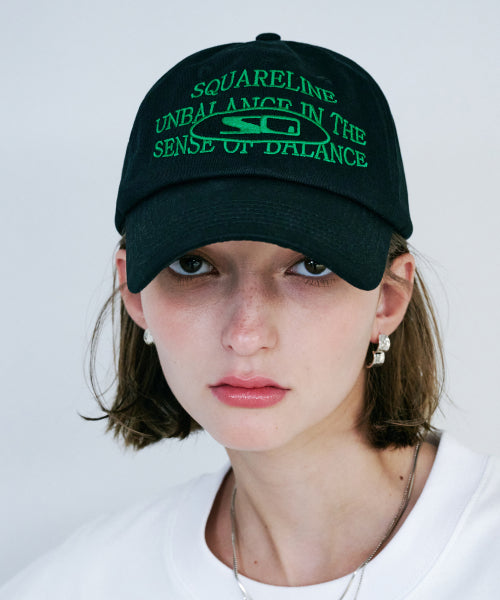 SQ MESSAGE BALL CAP - BLACK BAG AS SHOWN