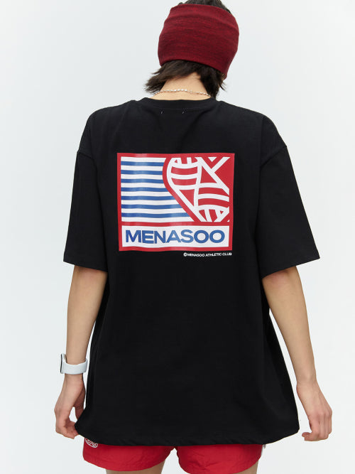 SMALL HEARTTRACK OVER FIT TEE - 3 COLORS AS SHOWN