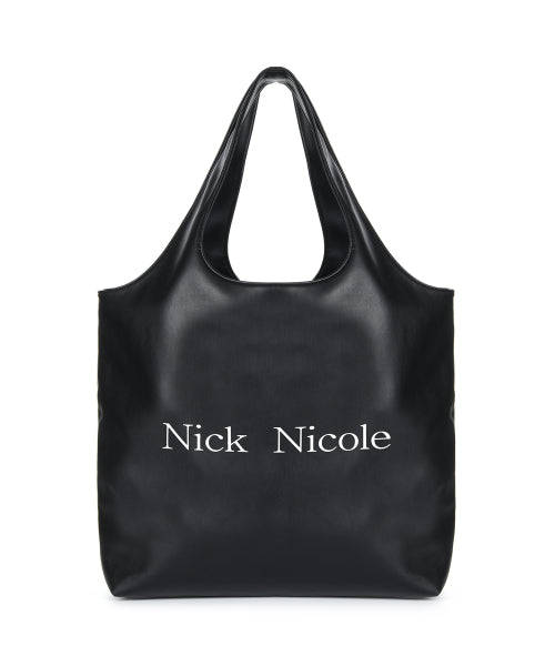 NICOLE BIG SHOPPER BAG #徐睿知同款! - 2 COLORS BLACK