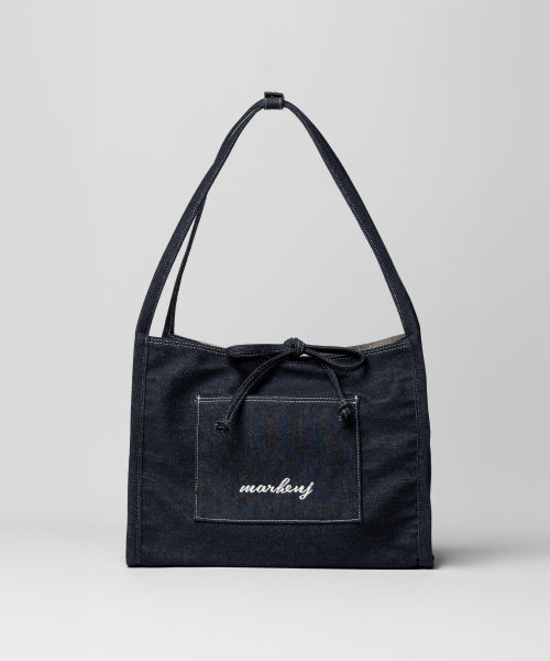 JEANS DENIM SHOULDER CANVAS BAG - 2 COLORS PINK