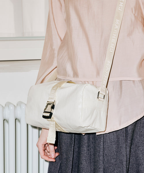 BLOCK BUCKLE CROSSBODY BAG - 3 COLORS BLACK