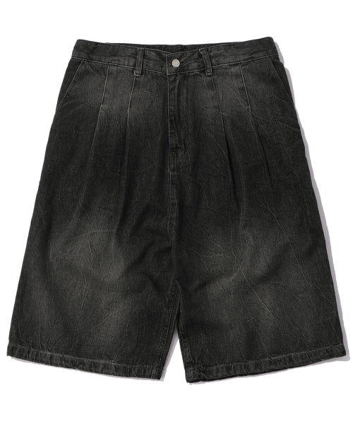 BERMUDA DENIM WASHED - 2 COLORS BLACK
