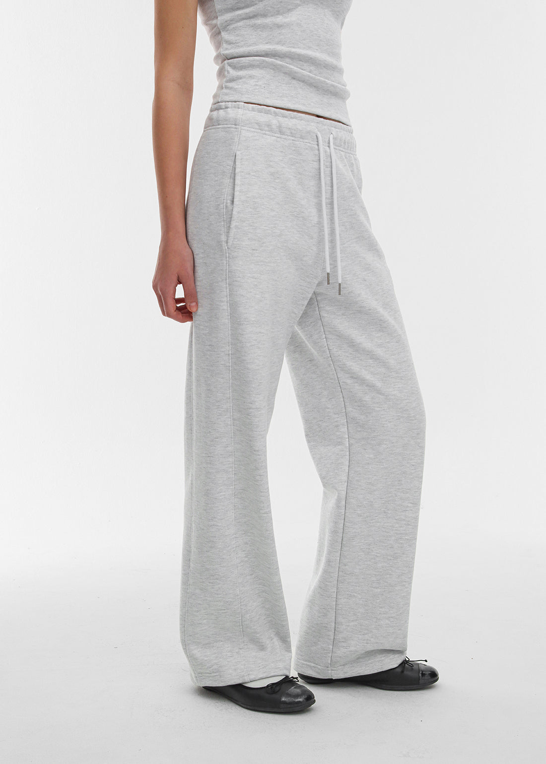 HEAVY COTTON PANELED BANDED PANTS - 3 COLORS 2