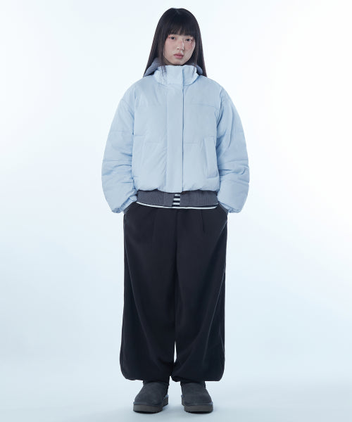 WOMENS DAILY PUFFER SHORT PADDING JACKET #韓韶禧同款! - 10 COLORS BLUE
