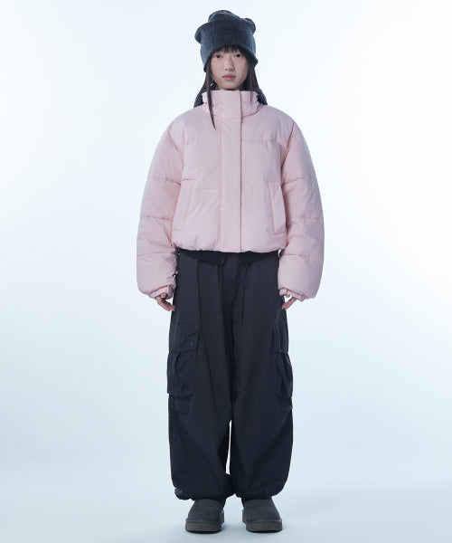 WOMENS DAILY PUFFER SHORT PADDING JACKET #韓韶禧同款! - 10 COLORS PINK