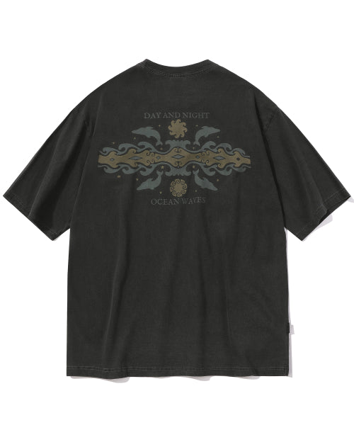 DAY PIGMENT SHORT SLEEVE TEE - 2 COLORS BLACK