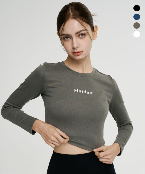 STEADY CROP LONG SLEEVE - 4 COLORS BLACK