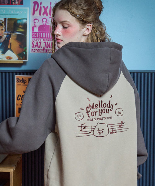 RAGLAN HOOD ZIP-UP - 2 COLORS AS SHOWN
