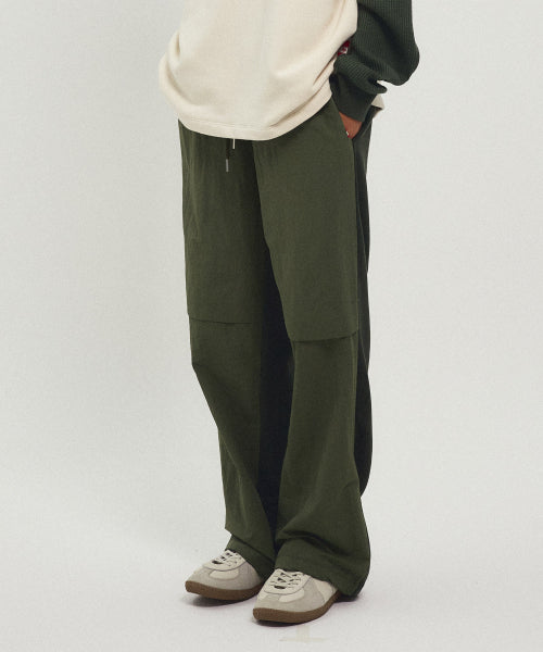 BACK TO BACK COTTON WIDE PANTS - 3 COLORS KHAKI