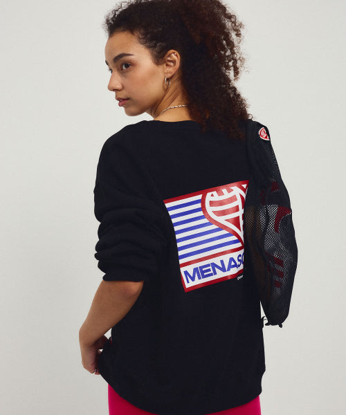 MENASOO HEARTTRACK SWEATSHIRT - 2 COLORS BLACK
