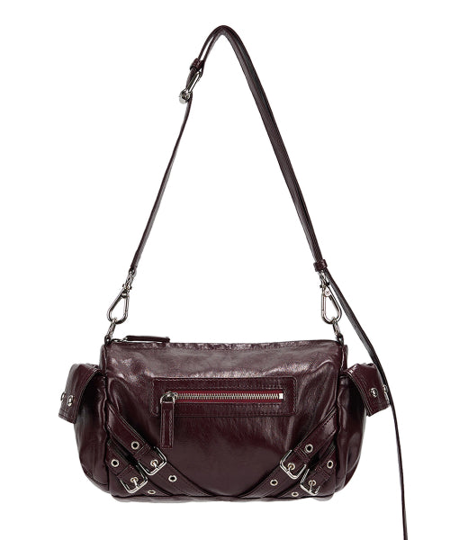 STUD POCKET BAG - 5 COLORS BURGUNDY