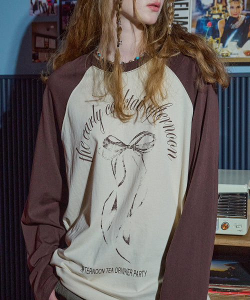 RAGLAN LONG SLEEVE - 2 COLORS BROWN