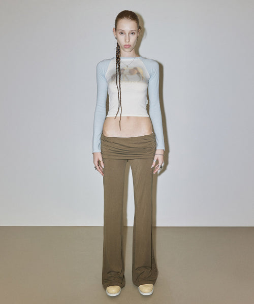JERSEY LOWRISE TRACK PANTS - 4 COLORS KHAKI
