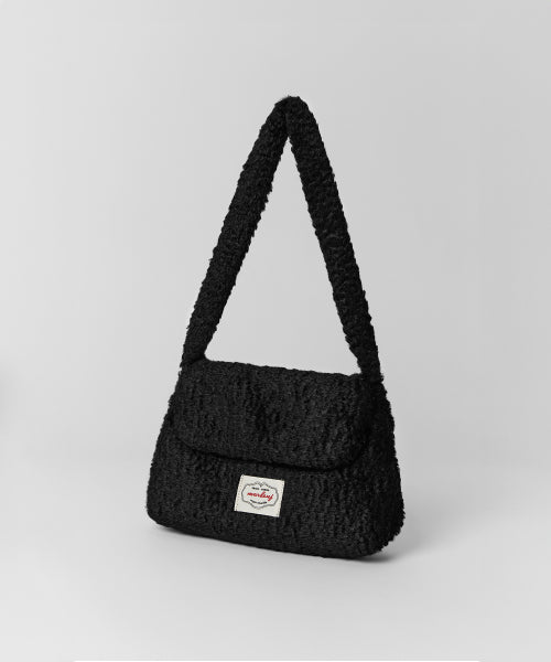 POI BOUCLE FLEECE SHOULDER BAG - 4 COLORS PINK