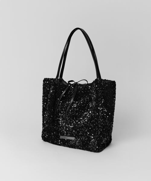 TWINKLE SPANGLE SHOULDER BAG - 2 COLORS BLACK