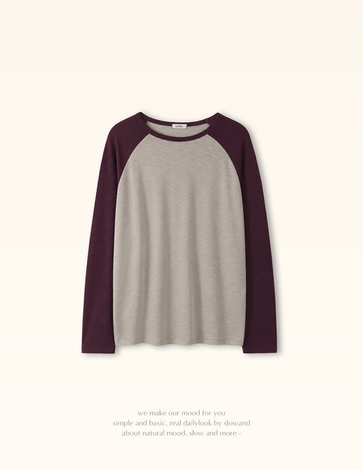 SYNERGY COLOR BLOCK RAGLAN LONG SLEEVE TEE - 4 COLORS