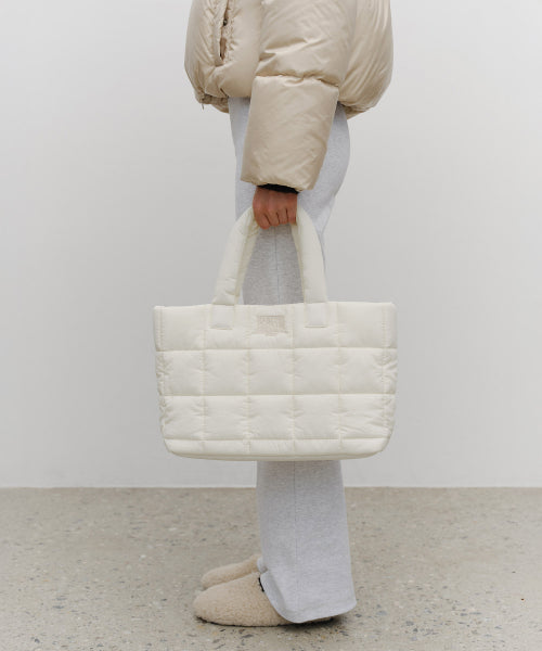 CLASSIC LOGO PADDING TOTE BAG BABY - 4 COLORS IVORY