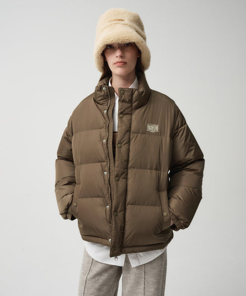 CLASSIC LOGO DUCK DOWN PUFFER BROWN