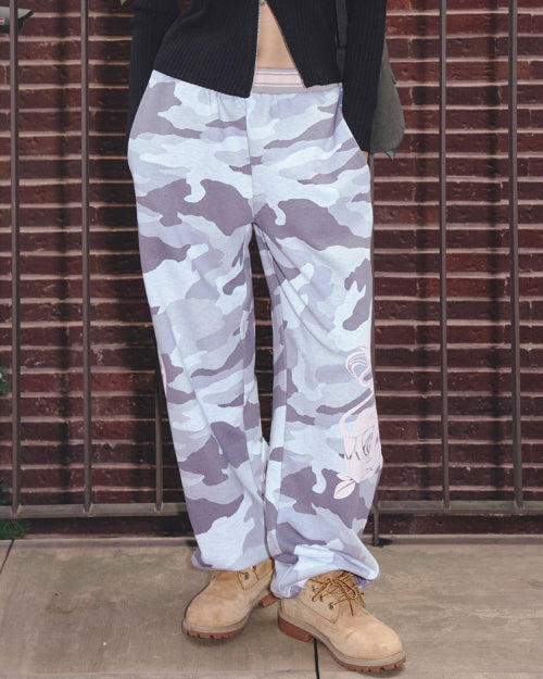 EMBLEM PRINTING JOGGER PANTS BROWN - 4 COLORS