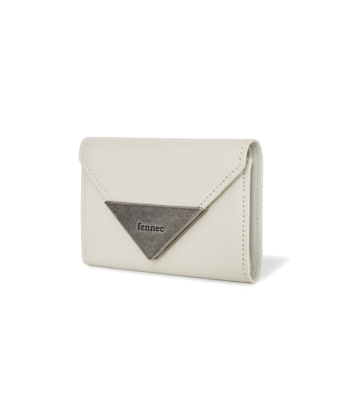 MATT TRIANGLE WALLET - 4 COLORS CREAM