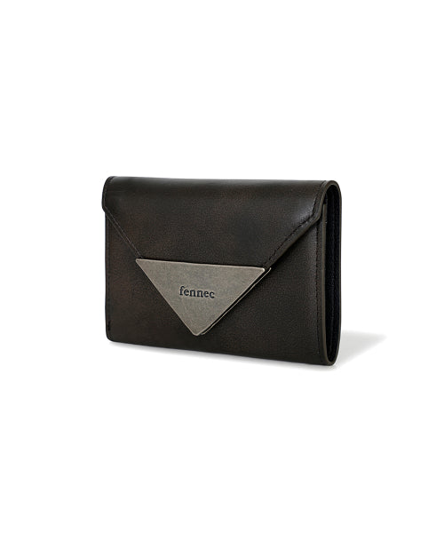 MATT TRIANGLE WALLET - 4 COLORS BROWN