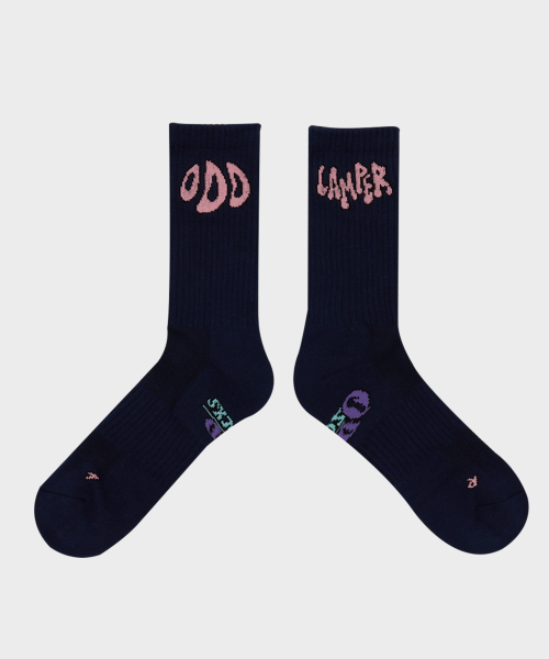 COOLMAX OUTDOOR HIKING CREW SOCKS - ODD CAMPER NAVY